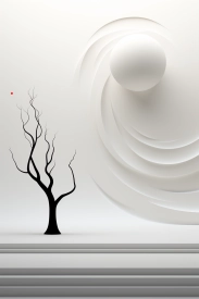 Strom a bílá koule