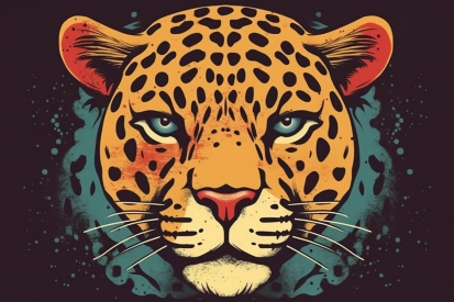 Gepard s modrýma očima
