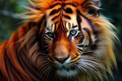 Detailní záběr tygra