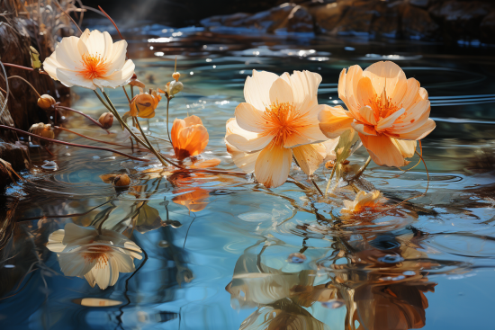 Květiny ve vodě