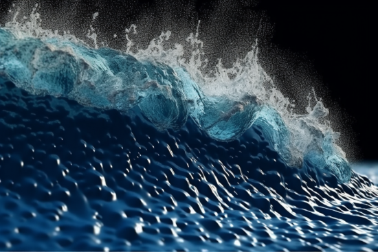 Detailní záběr vlny