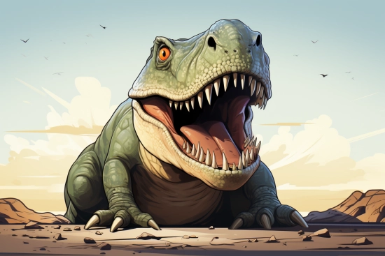 kreslený obrázek dinosaura