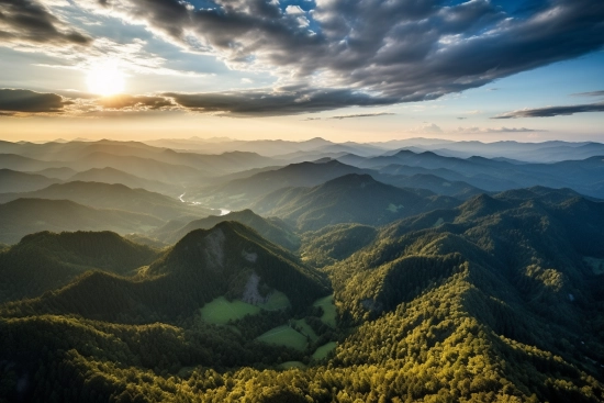 Krajina hor a stromů