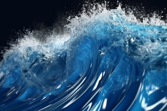 Detailní záběr vlny
