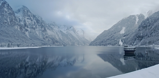 Obraz Zimní krajina u jezera